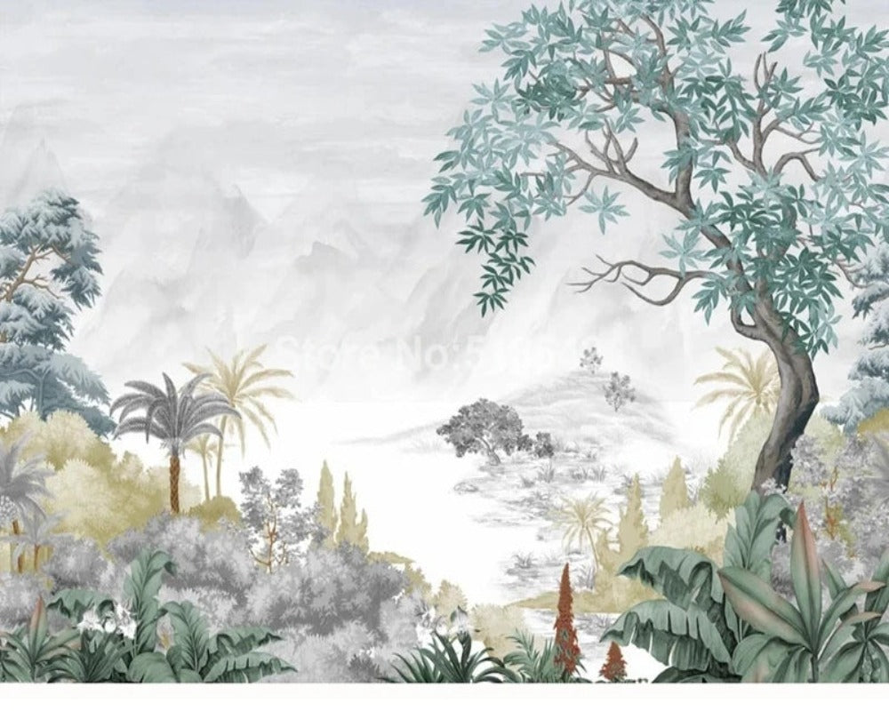 Painted Forest and Nature 3D Wallpaper SKU# WAL0439
